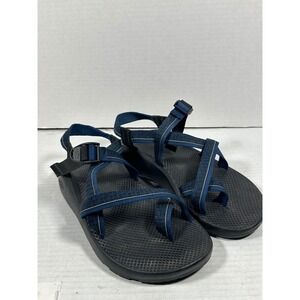 Chaco Mens Z/Cloud 2 Blue Black Adjustable Strap Toe Loop Hiking Sandals Size 11